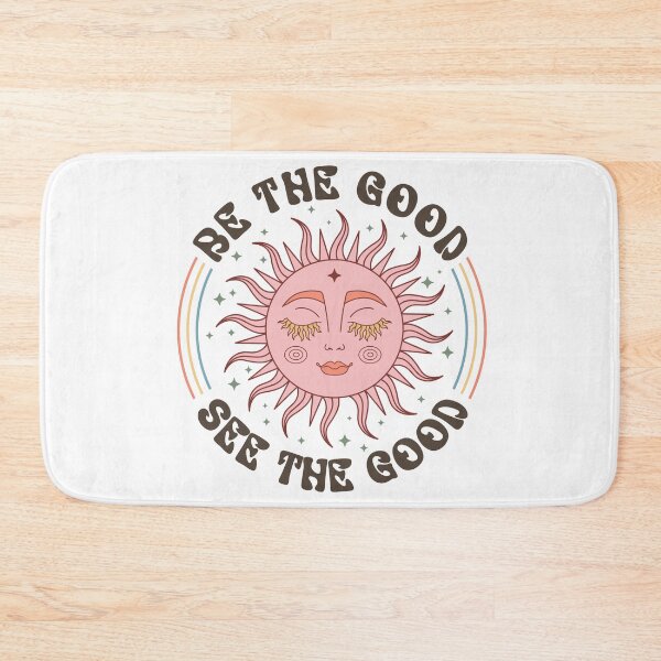 Item preview, Retro Boho Sun "Be The Good See The Good" Mindfulness Art designed and sold by LunaPixelStudio.