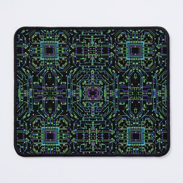 Item preview, Cyber Neon PCB Grid designed and sold by Kaleidoscope Print.
