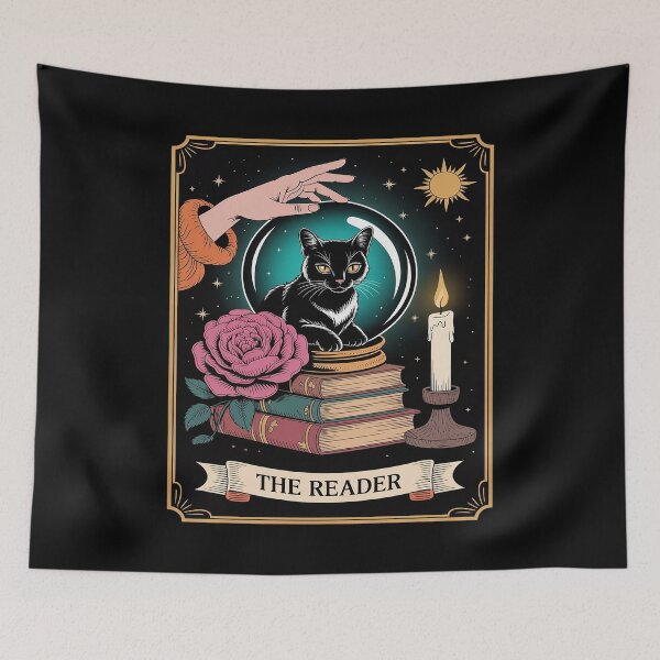 Item preview, Tarot Card Reader Fortune Cat Crystal designed and sold by Libbysharts.