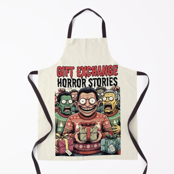 Item preview, Gift Exchange Horror Stories – Satirical Holiday Cartoon with Creepy Characters designed and sold by SplashTastic.
