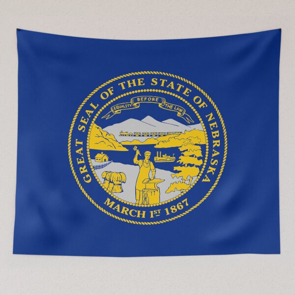 Item preview, Nebraska flag designed and sold by rheyes.