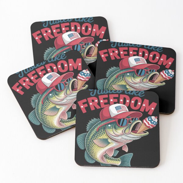 Item preview, Tastes Like Freedom 4th of July Ice Cream Bass Fishing designed and sold by Libbysharts.