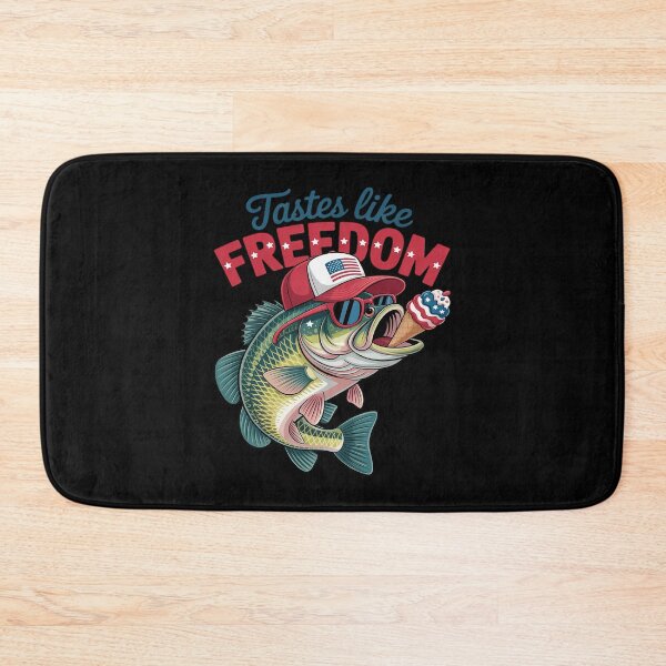 Item preview, Tastes Like Freedom 4th of July Ice Cream Bass Fishing designed and sold by Libbysharts.