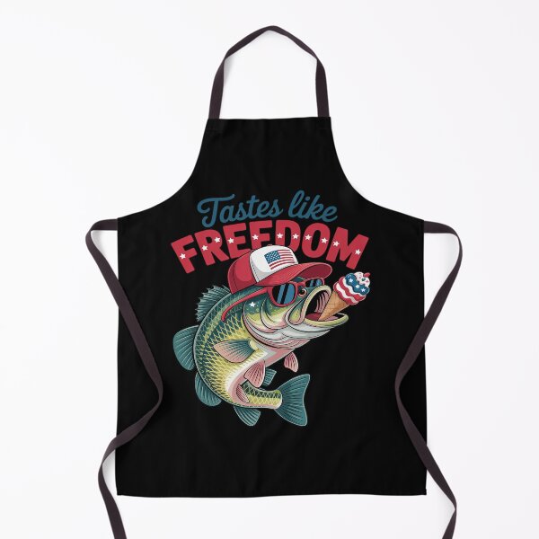 Item preview, Tastes Like Freedom 4th of July Ice Cream Bass Fishing designed and sold by Libbysharts.