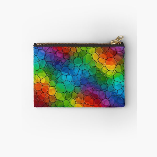 Item preview, Rainbow Stained Glass Cells designed and sold by Kaleidoscope Print.