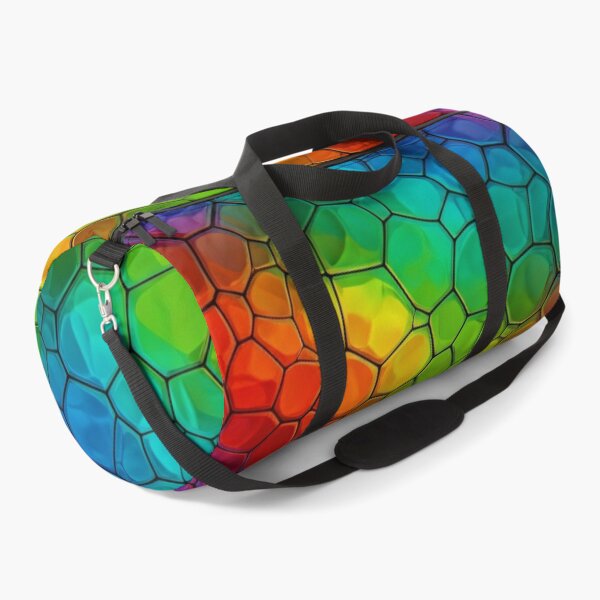 Item preview, Rainbow Stained Glass Cells designed and sold by Kaleidoscope Print.