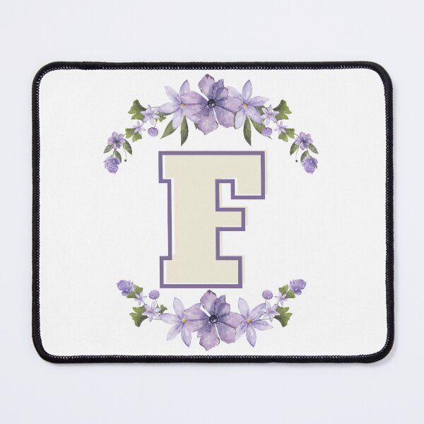Item preview, Letter F Monogram with Flowers – Elegant Floral Initial Design designed and sold by OmikronStore.