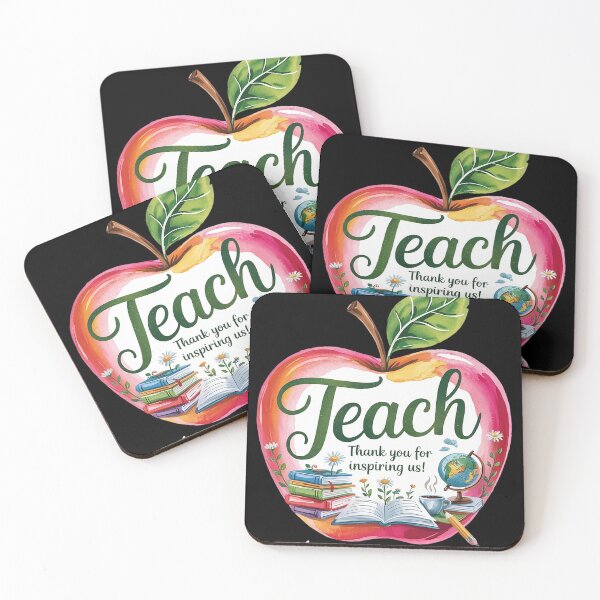 Item preview, Teach Apple Books Coffee Globe Heart designed and sold by Libbysharts.