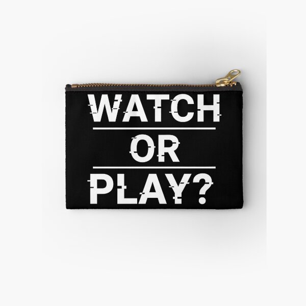 Item preview, Watch Or Play Minimalist Typography Tee designed and sold by natzeroART.
