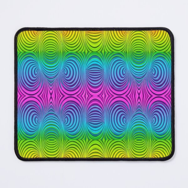 Item preview, Rainbow Op Art Ripples designed and sold by Kaleidoscope Print.