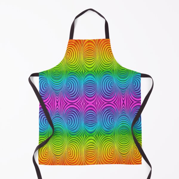 Item preview, Rainbow Op Art Ripples designed and sold by Kaleidoscope Print.