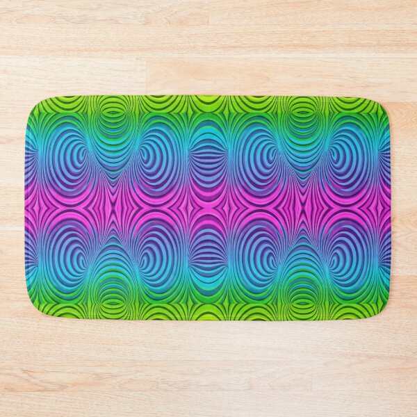 Item preview, Rainbow Op Art Ripples designed and sold by Kaleidoscope Print.