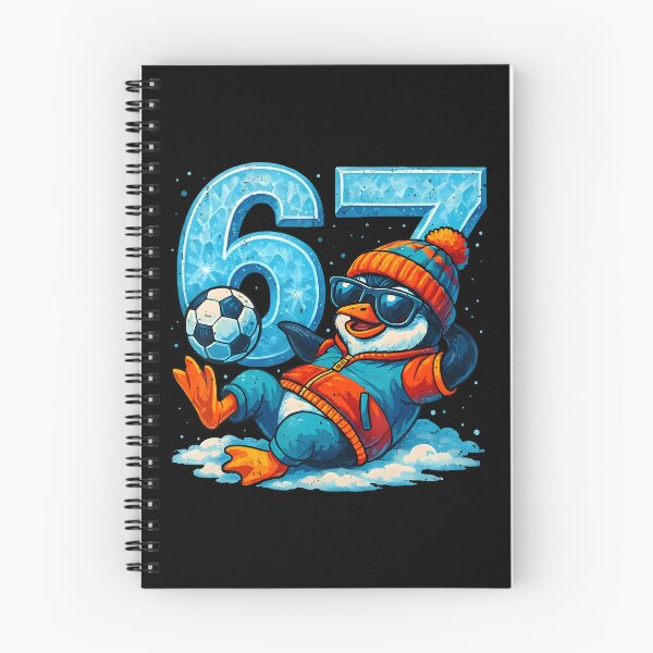 Item preview, 67 Penguin Soccer Funny Winter Meme designed and sold by godzillabro.