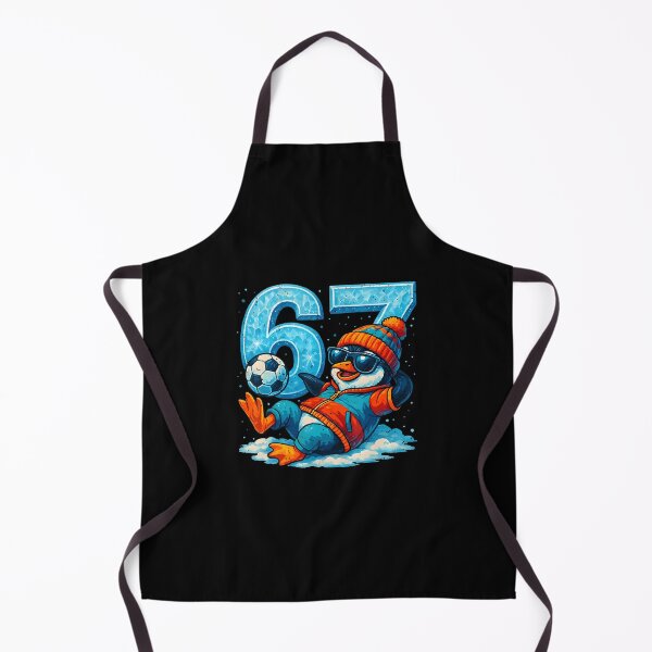 Item preview, 67 Penguin Soccer Funny Winter Meme designed and sold by godzillabro.