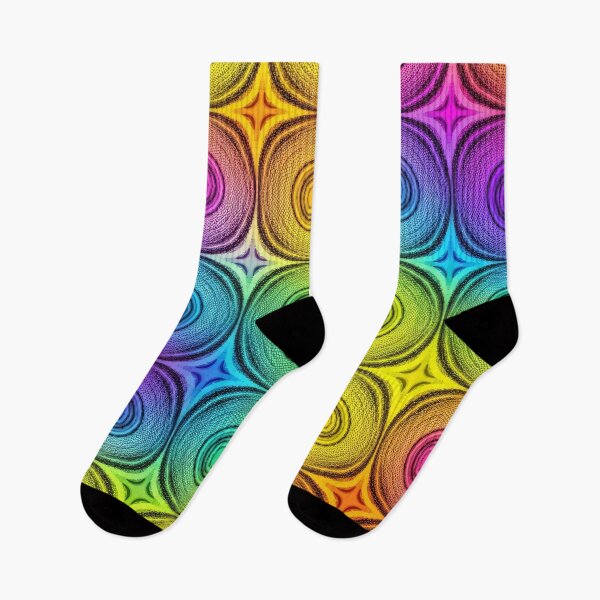 Item preview, Rainbow Spiral Tile Grid designed and sold by Kaleidoscope Print.