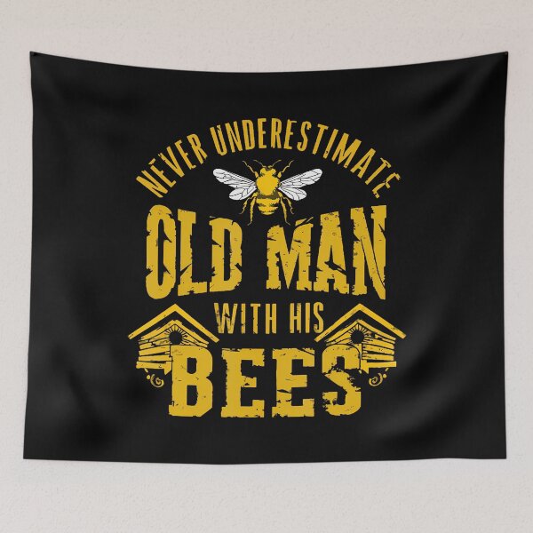 Item preview, Funny Never Underestimate An Old Man Beekeeper Vintage designed and sold by huftyfnruppe.