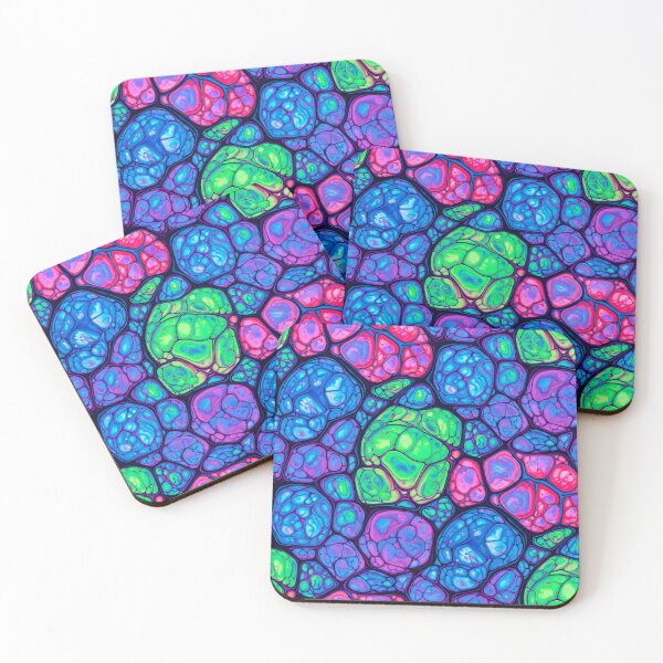 Item preview, Neon Pebble Mosaic designed and sold by Kaleidoscope Print.