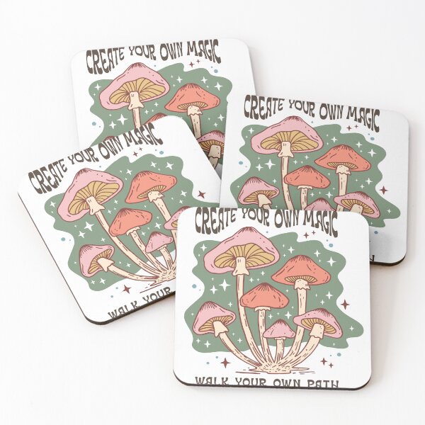 Item preview, Create Your Own Magic Boho Mushroom Quote Art designed and sold by LunaPixelStudio.