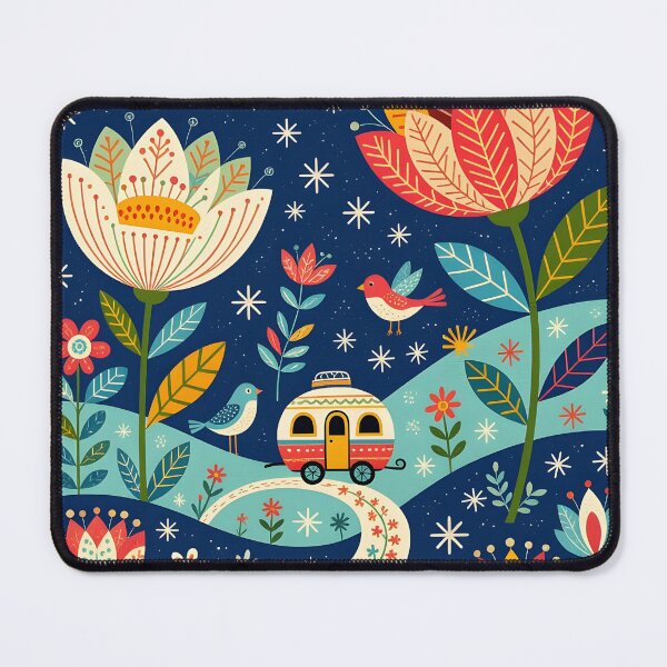 Item preview, A fantastical wintery caravan journey through a land of giant winter flowers designed and sold by Ponted.