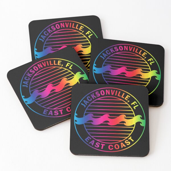 Item preview, Jacksonville Florida East Coast Retro Badge Design designed and sold by davidtranvvfl.