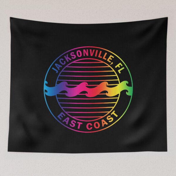 Item preview, Jacksonville Florida East Coast Retro Badge Design designed and sold by davidtranvvfl.