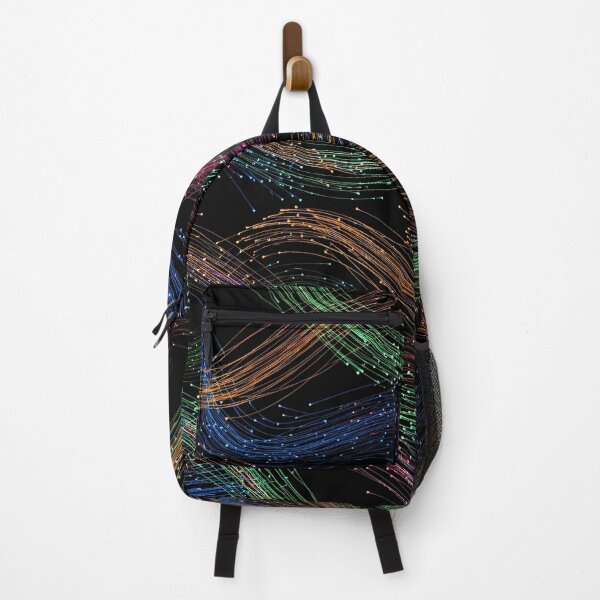 Item preview, Neon Flow Lines on Black designed and sold by Kaleidoscope Print.