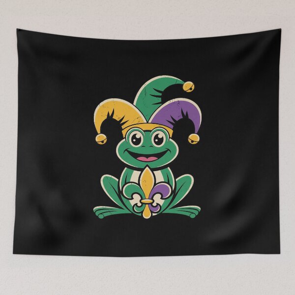 Item preview, Jester Frog Mardi Gras Funny Men Women Kids designed and sold by catsdothingz.