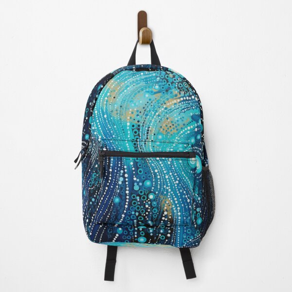 Item preview, Aboriginal Inspired Dot Art - With Cold Stream Waves designed and sold by GrinGalore.