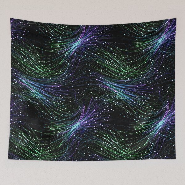 Item preview, Aurora Particle Waves designed and sold by Kaleidoscope Print.