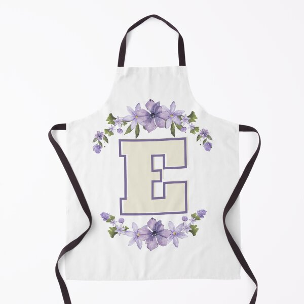 Item preview, Letter E Monogram with Flowers – Elegant Floral Initial Design designed and sold by OmikronStore.