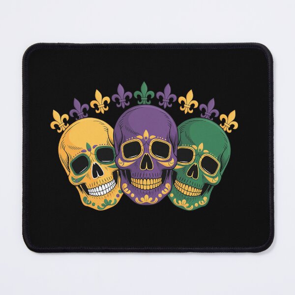 Item preview, Jester Sugar Skull Mardi Gras Skeleton Carnival Parade Party designed and sold by catsdothingz.