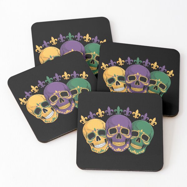 Item preview, Jester Sugar Skull Mardi Gras Skeleton Carnival Parade Party designed and sold by catsdothingz.