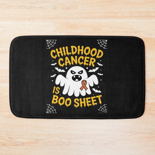 Item preview, Childhood cancer Is Boo Sheet Yellow Ribbon Halloween designed and sold by tkhrbika.