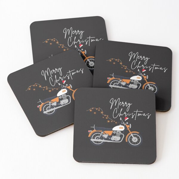 Item preview, Merry Christmas Motorcycle – Biker Holiday Riding Design designed and sold by glowtrendz.