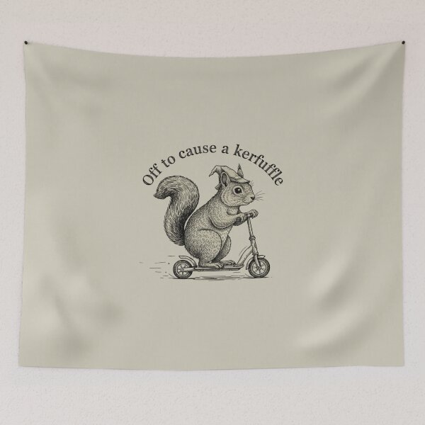 Item preview, Off To Cause A Kerfuffle Squirrel Wizard designed and sold by MJO80.