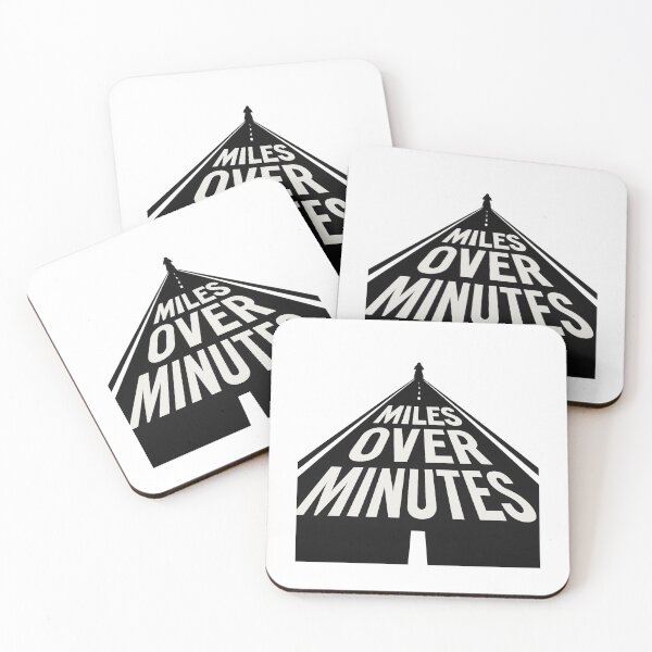 Item preview, Miles Over Minutes - Perspective Road Typography with Motorcycle Silhouette designed and sold by MKreative Studio.