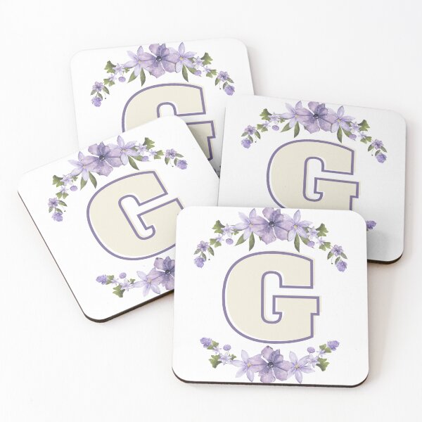 Item preview, Letter G Monogram with Flowers – Elegant Floral Initial Design designed and sold by OmikronStore.