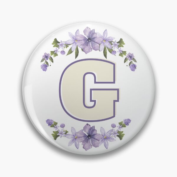 Item preview, Letter G Monogram with Flowers – Elegant Floral Initial Design designed and sold by OmikronStore.