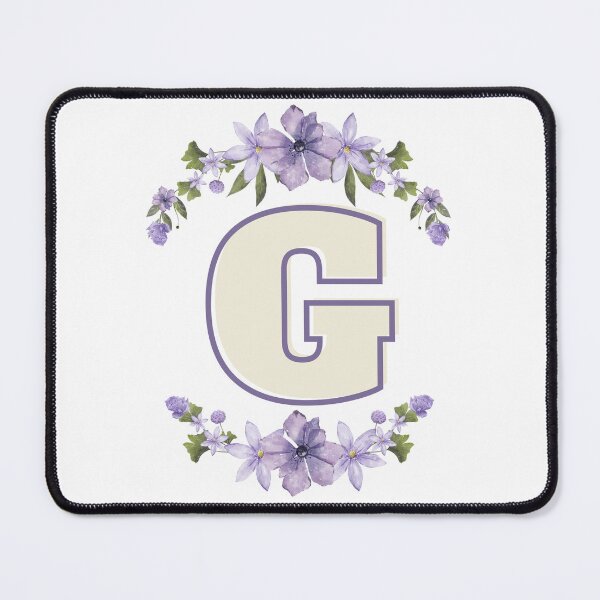 Item preview, Letter G Monogram with Flowers – Elegant Floral Initial Design designed and sold by OmikronStore.