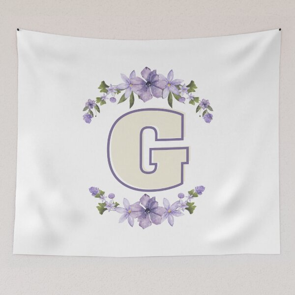 Item preview, Letter G Monogram with Flowers – Elegant Floral Initial Design designed and sold by OmikronStore.