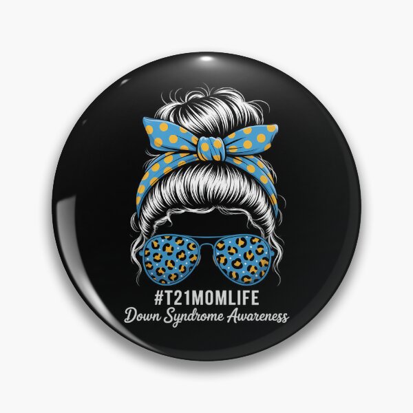 Item preview, Down Syndrome Mom Life Messy Bun Down Syndrome Awareness designed and sold by comptorasunfia.