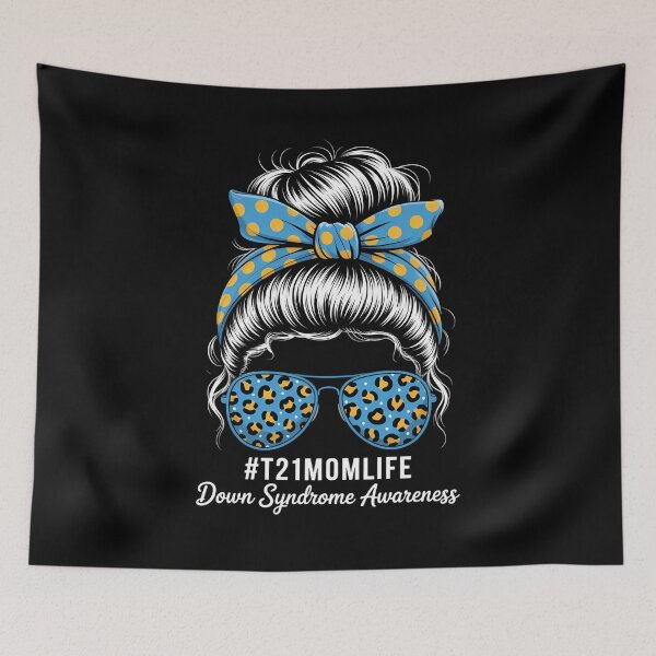 Item preview, Down Syndrome Mom Life Messy Bun Down Syndrome Awareness designed and sold by comptorasunfia.