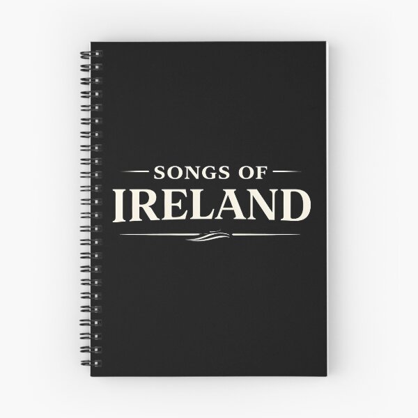 Aperçu de l'œuvre T-shirt à typographie minimaliste « Songs of Ireland » | Wolfe tons créée et vendue par natzeroART.