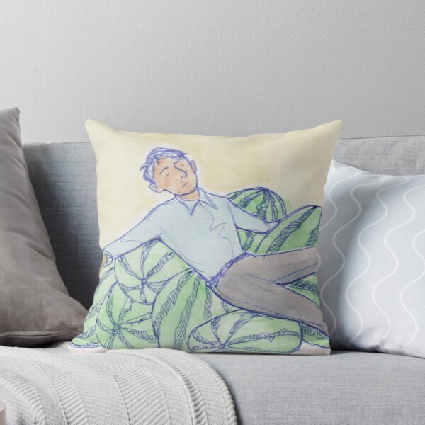 Item preview, Napping on watermelons | Summer Watercolor Art designed and sold by idledaze.