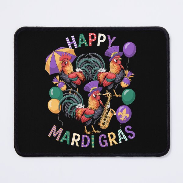 Item preview, Mardi Gras Chicken Funny Outfit Farming Men Women Kids designed and sold by catsdothingz.