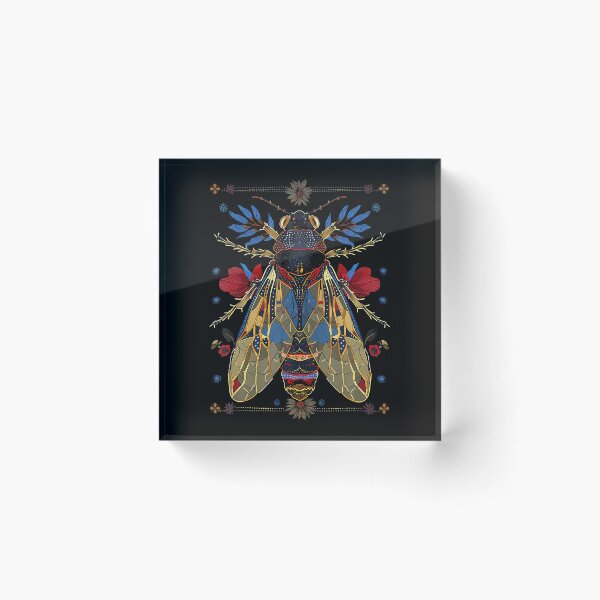 Item preview, Cicada Flowers Vintage Tattoo Art designed and sold by gincasfikret4.