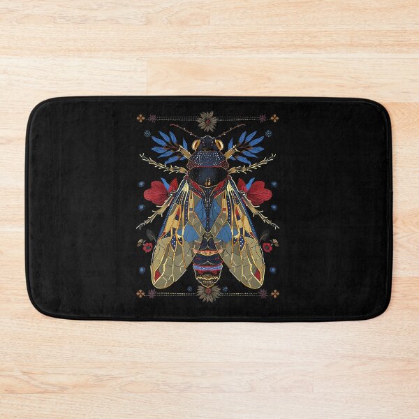 Item preview, Cicada Flowers Vintage Tattoo Art designed and sold by gincasfikret4.