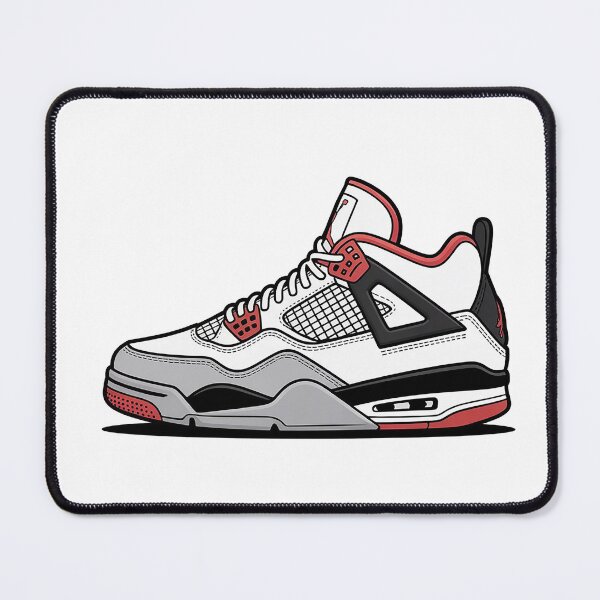 Item preview, White Red Basketball Sneaker Illustration – Classic High-Top Streetwear Shoe Art designed and sold by 212sneakers.