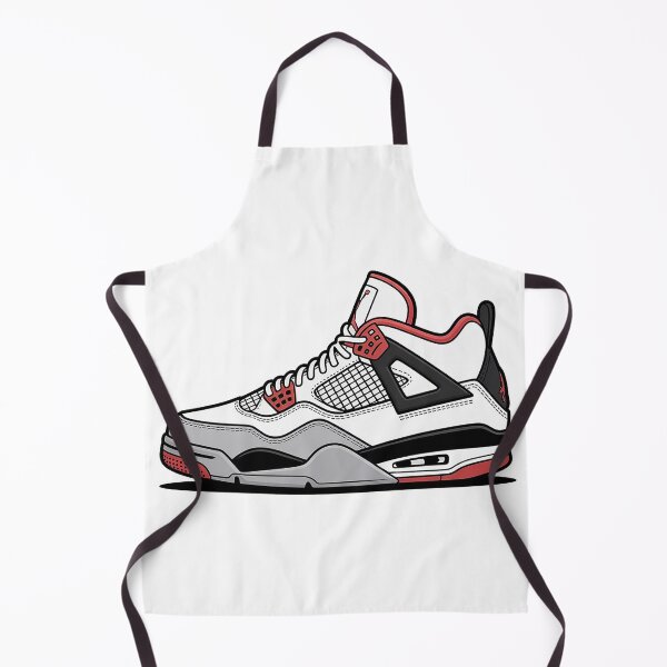 Item preview, White Red Basketball Sneaker Illustration – Classic High-Top Streetwear Shoe Art designed and sold by 212sneakers.