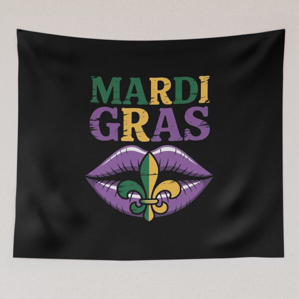 Item preview, Mardi Gras Jester Hat Purple Lips Funny Mardi Gras designed and sold by catsdothingz.